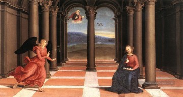 Raphaël œuvres - l’Annonciation Oddi autel prédella Renaissance Raphaël